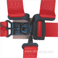 Red 5-point Harness Racing Seatbelt Webbing Belt